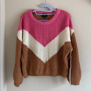 Prospect park chevron knit sweater